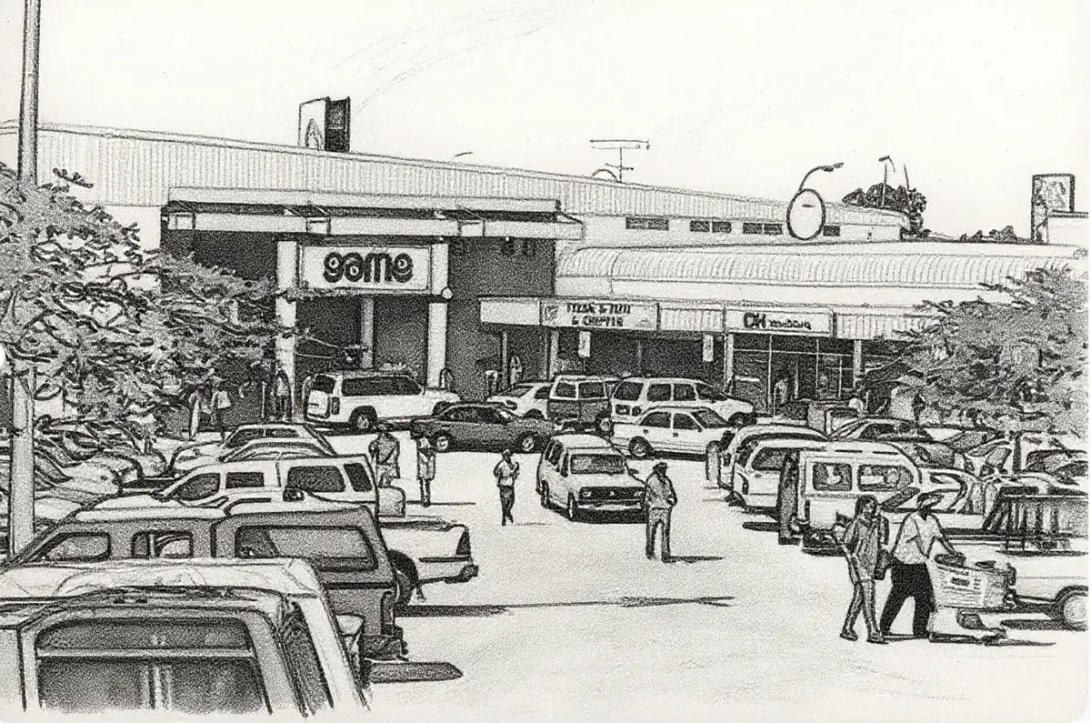 Sketch of Game Shopping Centre, Windhoek, Namibia