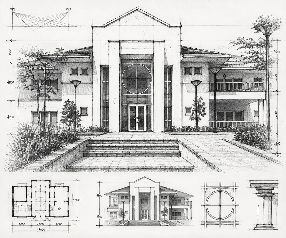 Sketch of Pendoring Office Block 6, Randburg