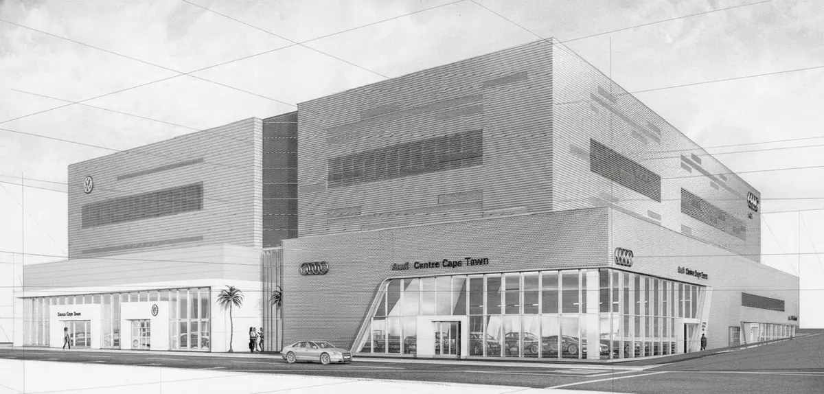 Sketch of Barloworld Audi, Volkswagen and Avis, Cape Town